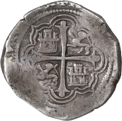 MEXICO, Mexico City, cob 8 reales, Philip III, assayer A/F (1608-9), rare.