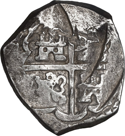 SPAIN, Seville, cob 8 reales, Philip IV, assayer R.