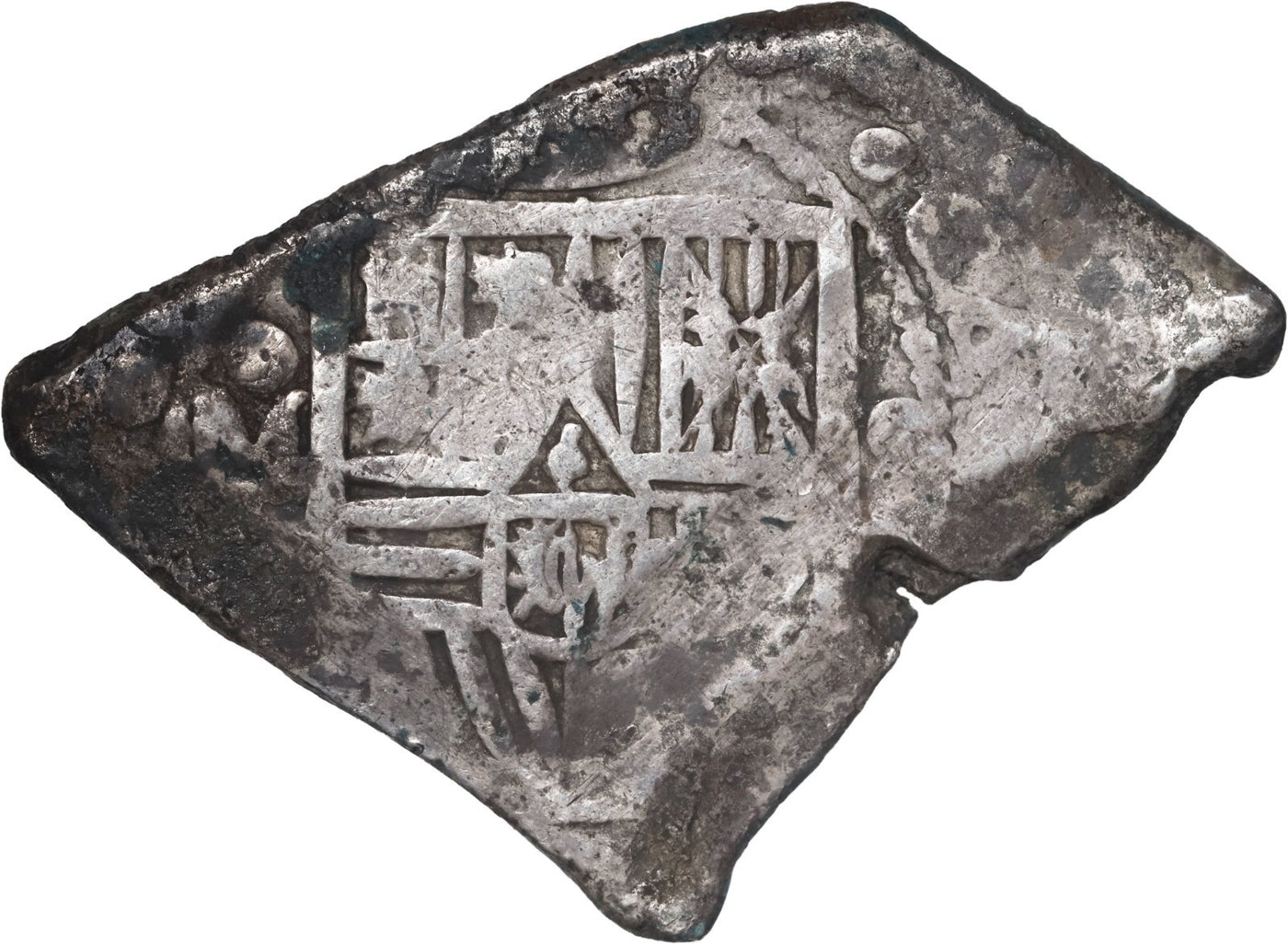 MEXICO, Mexico City, cob 8 reales, Charles II, assayer not visible, neat shape.