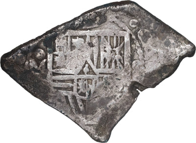 MEXICO, Mexico City, cob 8 reales, Charles II, assayer not visible, neat shape.