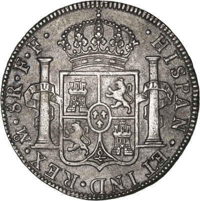 MEXICO, Mexico City, bust 8 reales, Charles III, 1783 FF.