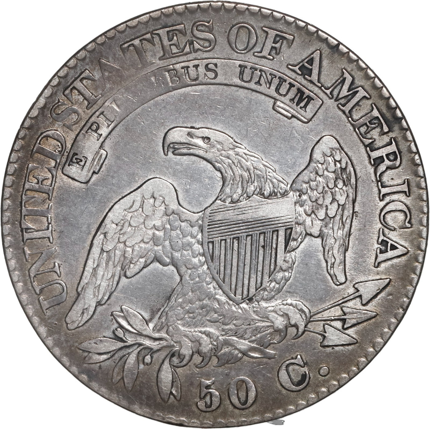 UNITED STATES, Philadelphia mint, Capped Bust half dollar, 1825, Lettered Edge.