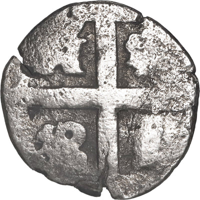 PERU, Lima, cob 1 real, 1728 (M or N), Royal-like.