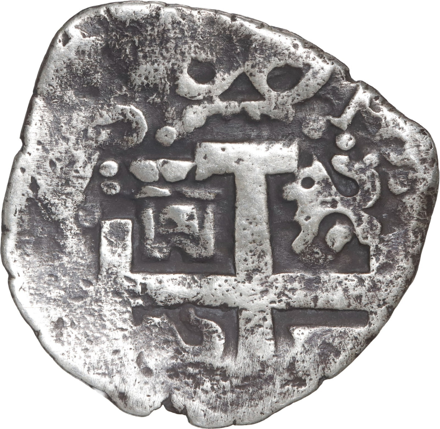 Peru, Lima, cob 1/2 real, Philip V, 1733.