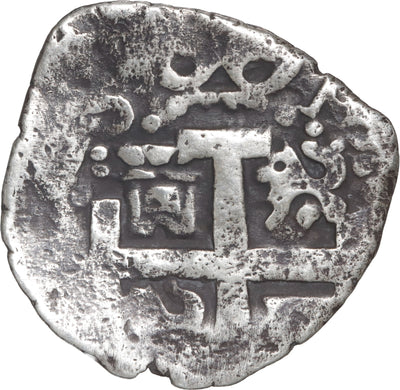 Peru, Lima, cob 1/2 real, Philip V, 1733.