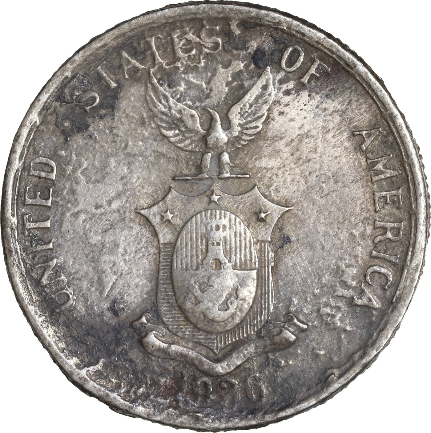Manila Bay Shipwreck (1942) PHILIPPINES (U.S. ADMINISTRATION), 1 peso, 1936