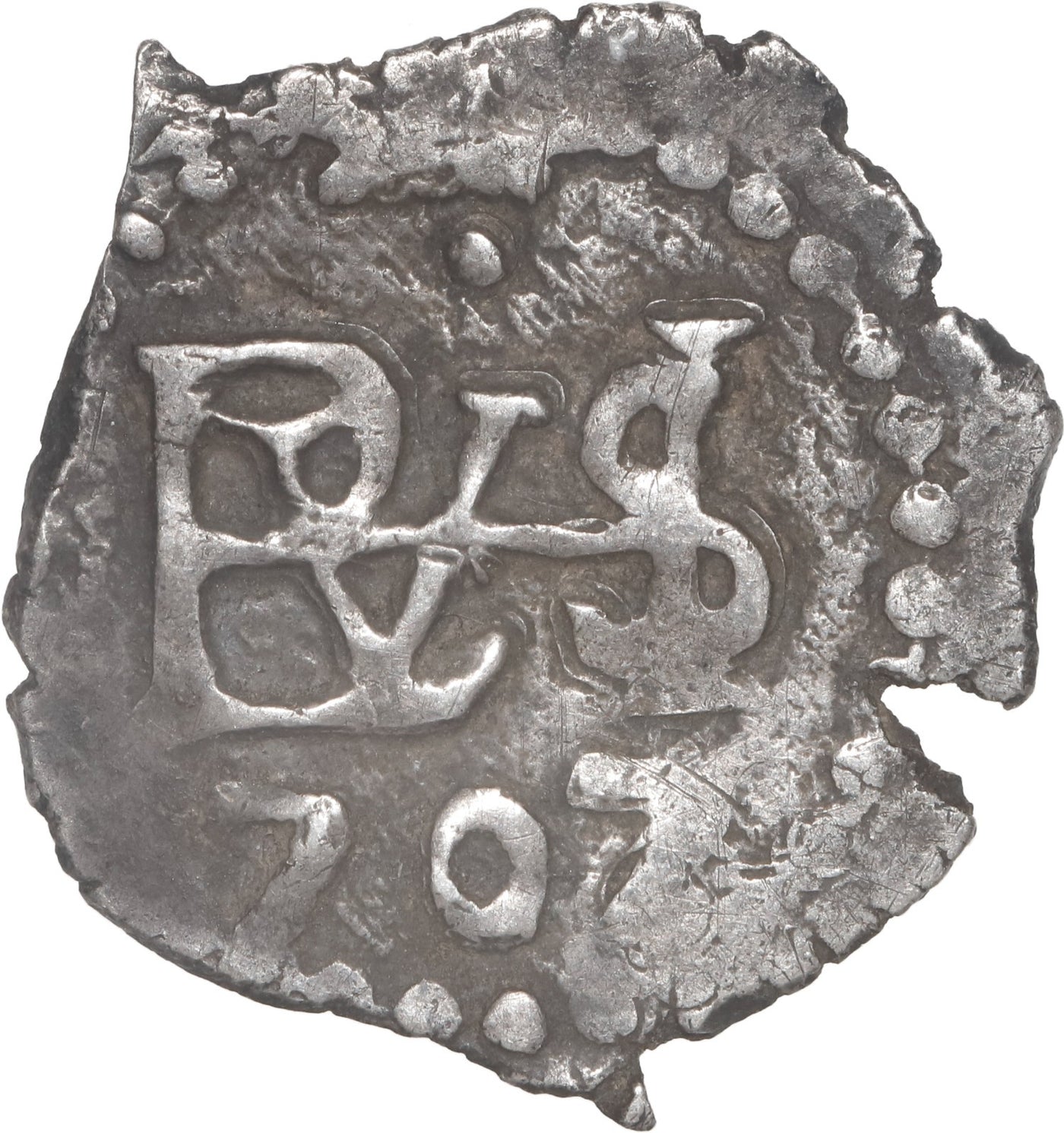 Peru, Lima, cob 1/2 real, Philip V, 1707.