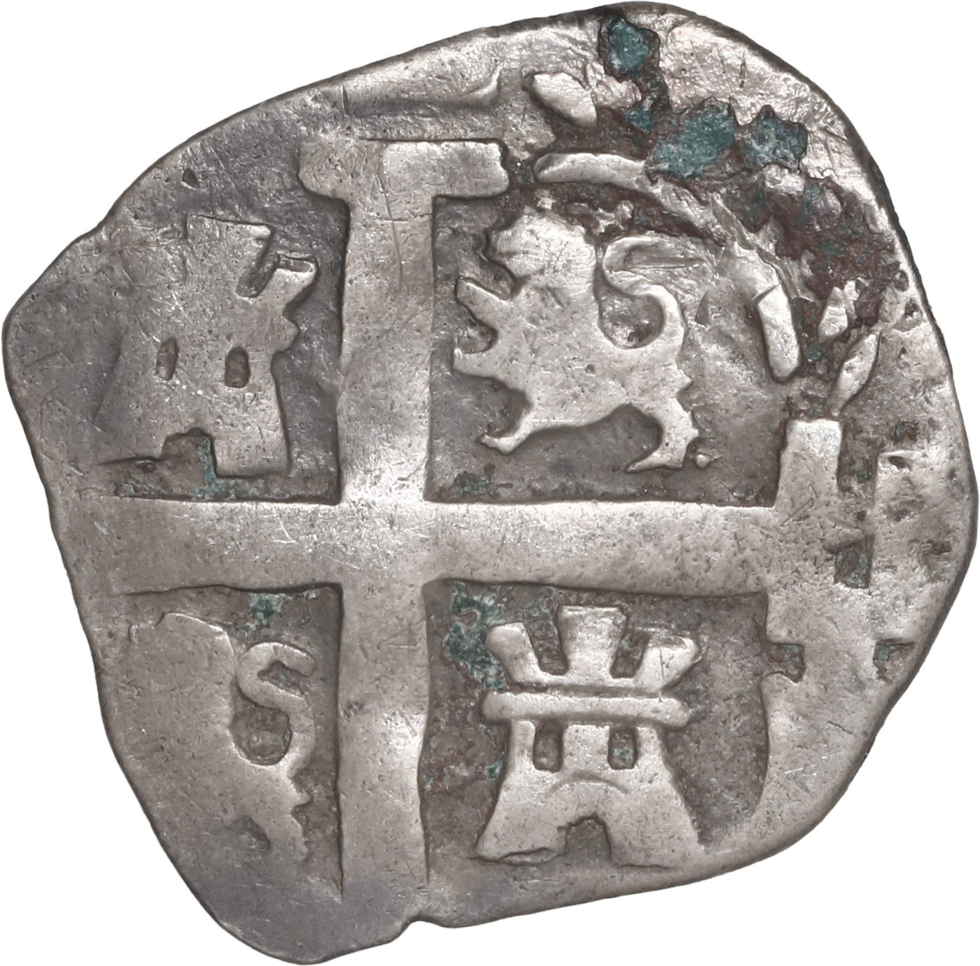 ARGENTINA, Tucumán, "imitation cob" 2 reales, "758" date (1820-1)