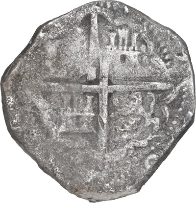 SPAIN, Toledo, cob 4 reales, Philip III, assayer C,quadrants of cross transposed