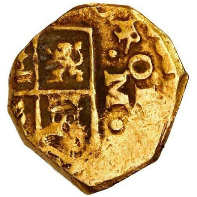 SPAIN Seville Gold Cob 1 Escudo Charles II Assayer M "Maria type" (ca. 1693-94)