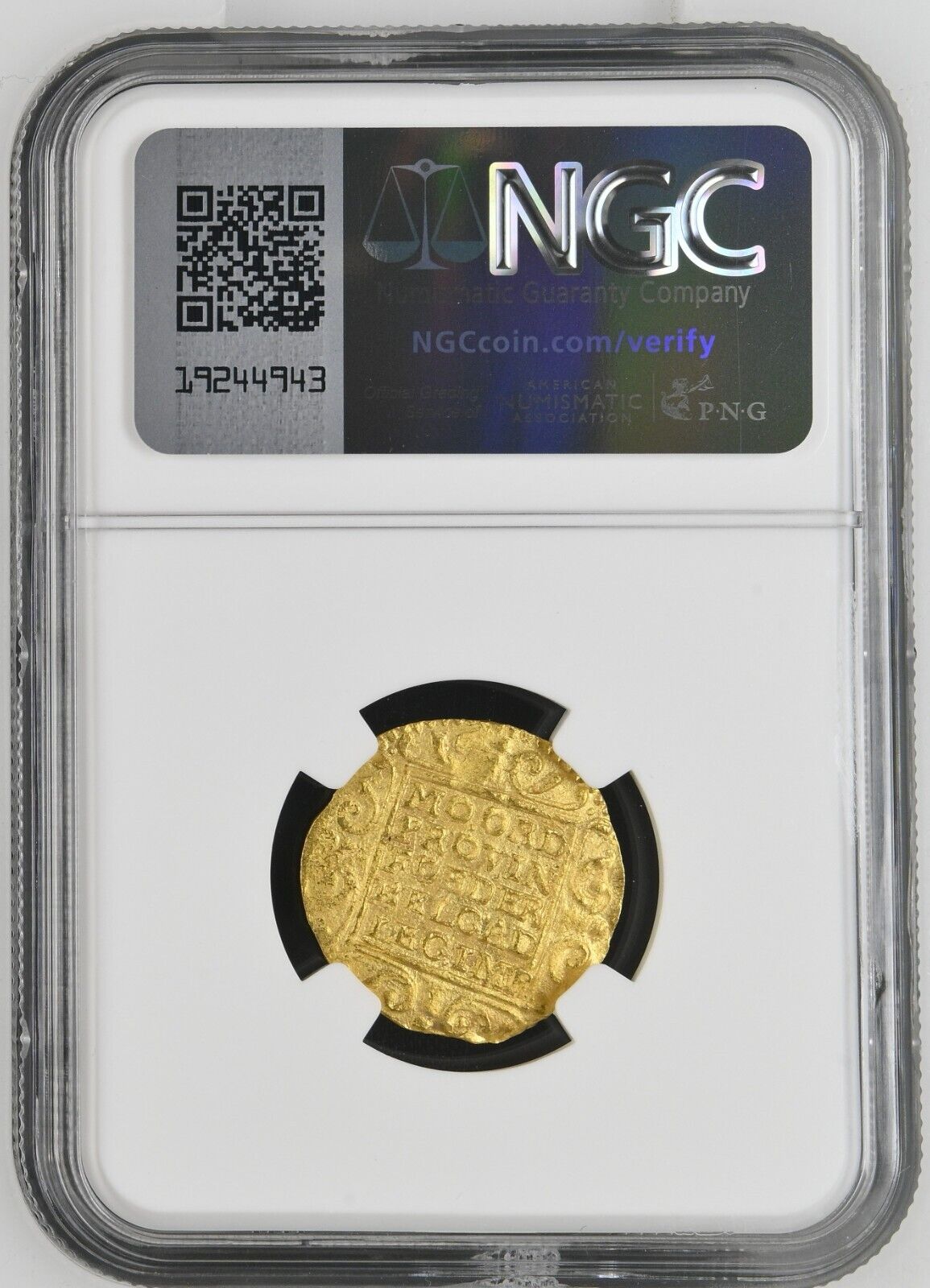 Akerendam Shipwreck (1725) Netherlands Utrecht Gold Ducat 1724 NGC MS 63