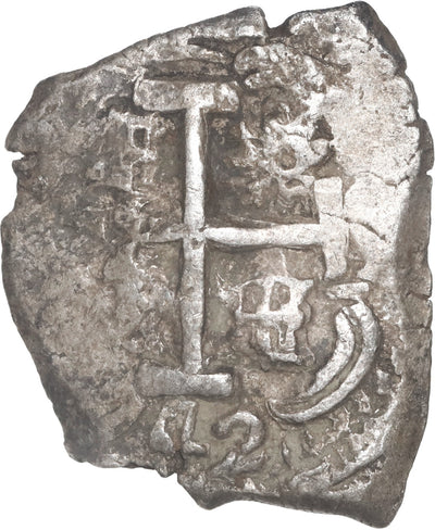 BOLIVIA, Potosi, cob 2 reales, 1742 C/P, rare.