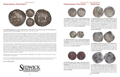 Sedwick Treasure, World, U.S. Coins & Paper Money Auction 37 Catalog May 2025
