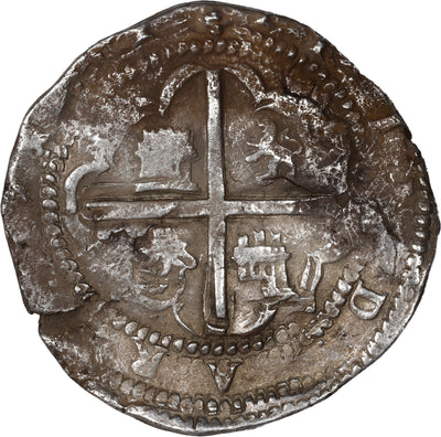 BOLIVIA, Potosí, cob 8 reales, Philip II, assayer B (2nd period).