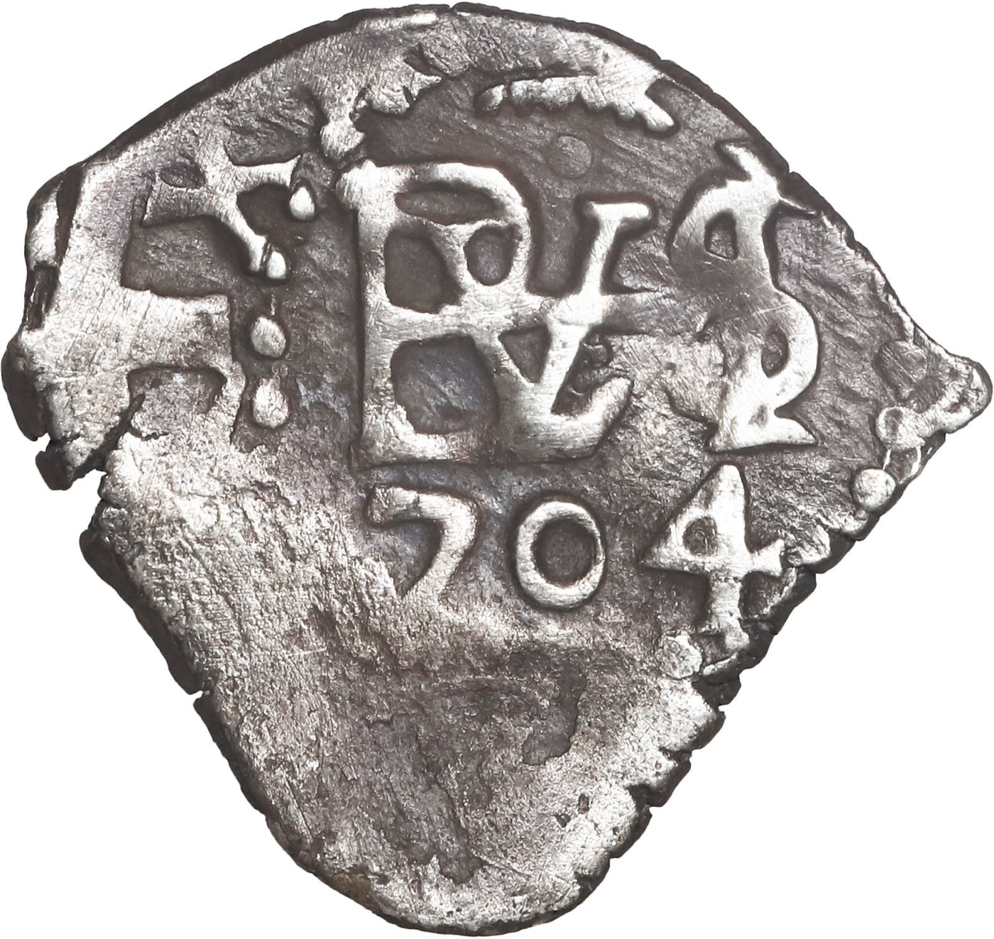 Peru, Lima, cob 1/2 real, Philip V, 1704.