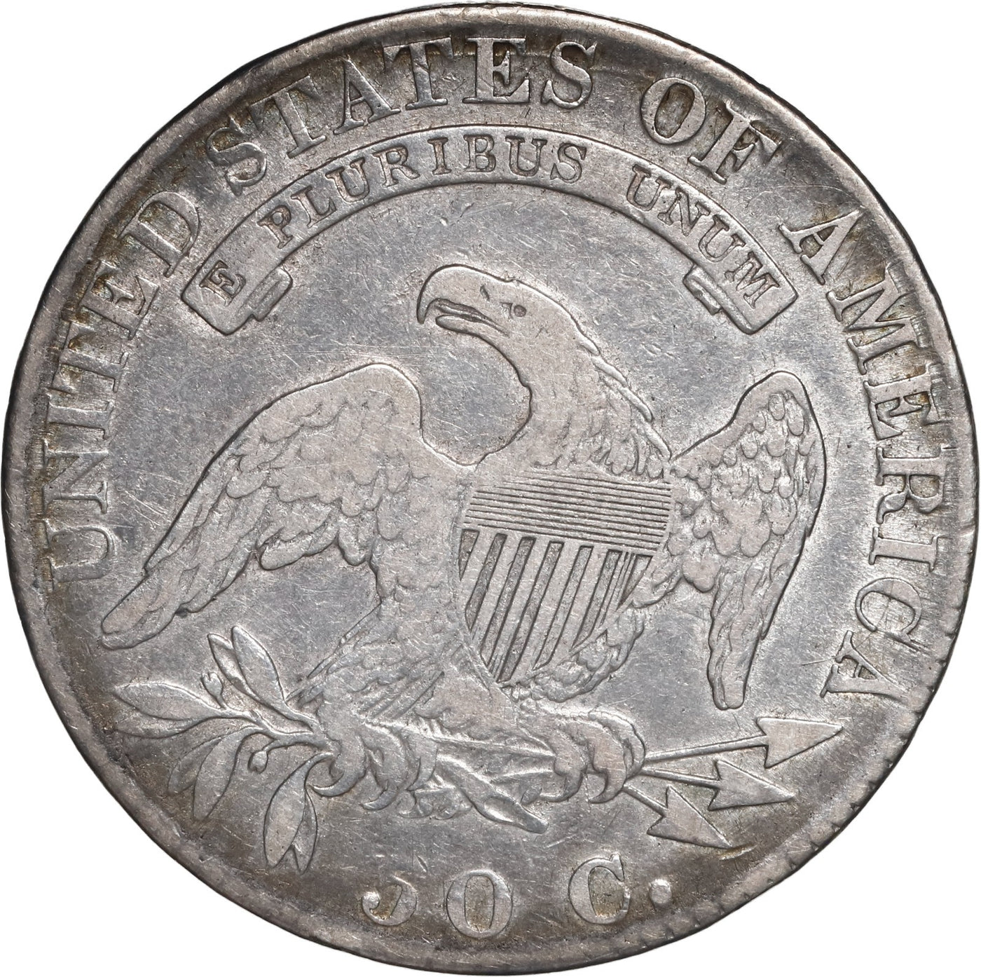 UNITED STATES, Philadelphia mint, Capped Bust half dollar, 1819, Lettered Edge.