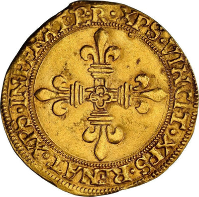 FRANCE Romans Mint Gold Ecu d'or du Dauphiné Francis I NGC AU 58 Gad-321 Rare