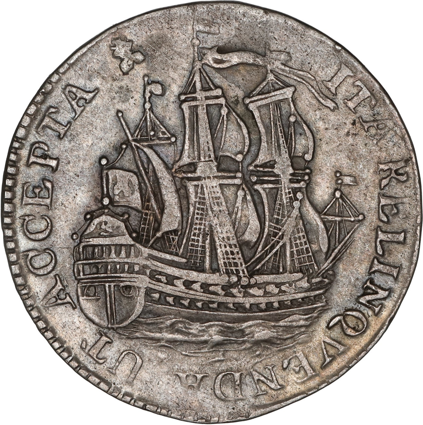 NETHERLANDS (UNITED), Zeeland, 6 stuivers ("ship shilling"), 1755.