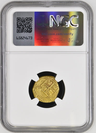 COLOMBIA, Cartagena, gold cob 2 escudos, 1632 assayer E below mintmark C to left