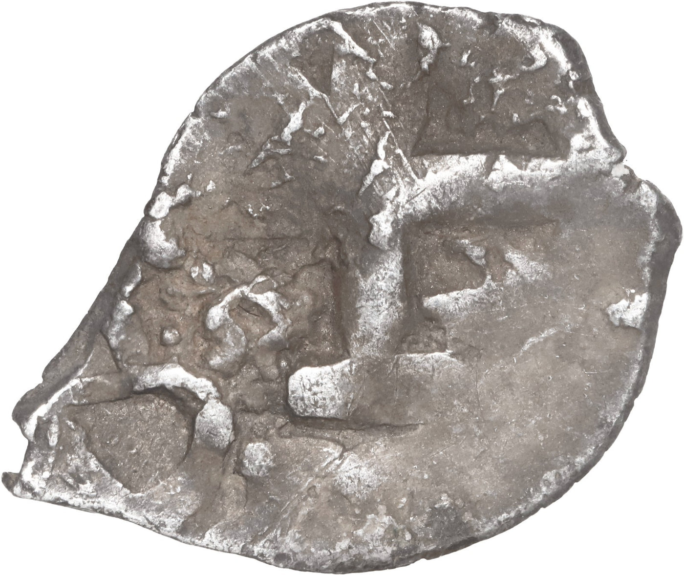 BOLIVIA, Potosi, cob 1/2 real, 1771, very rare with visible date.