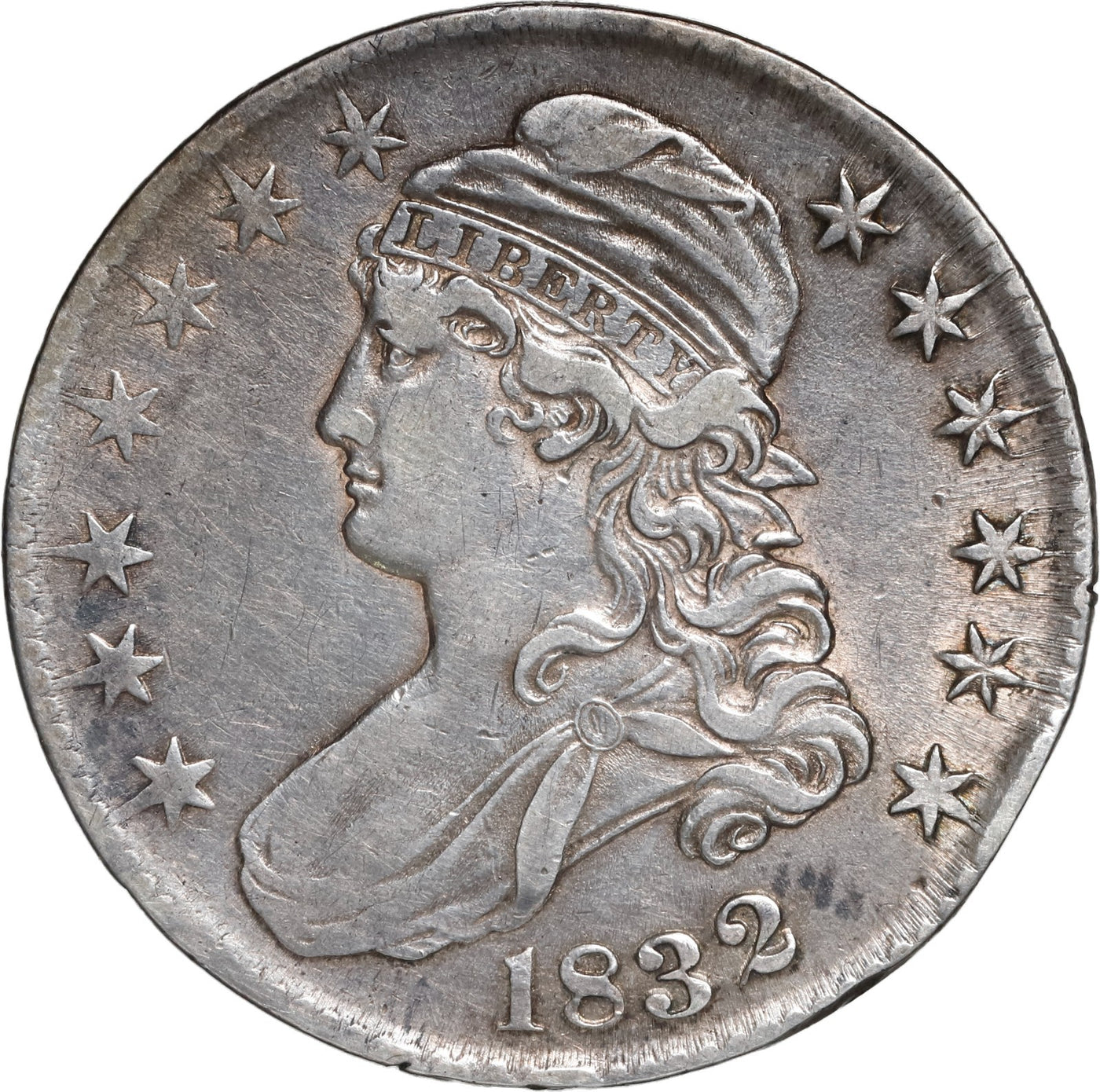 UNITED STATES, Philadelphia mint, Capped Bust half dollar, 1832.