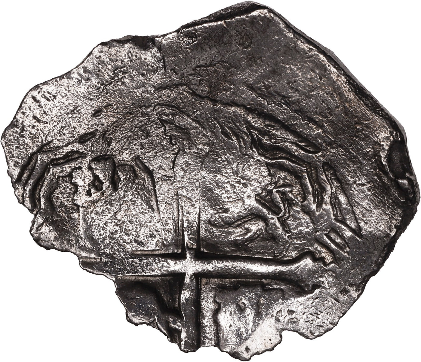 Concepcion Shipwreck (1641) MEXICO Mexico City Silver Cob 8 Reales with COA 1177