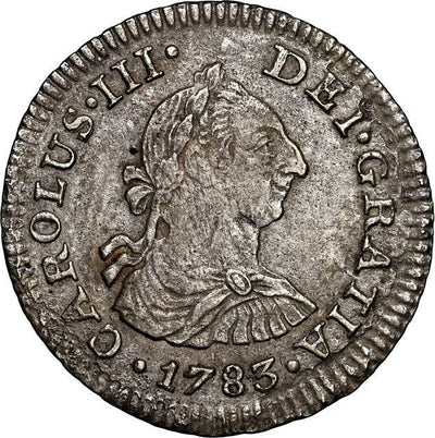 El Cazador Shipwreck (1784) Mexico Silver Bust 1/2 Real 1783 FF NGC AU Details