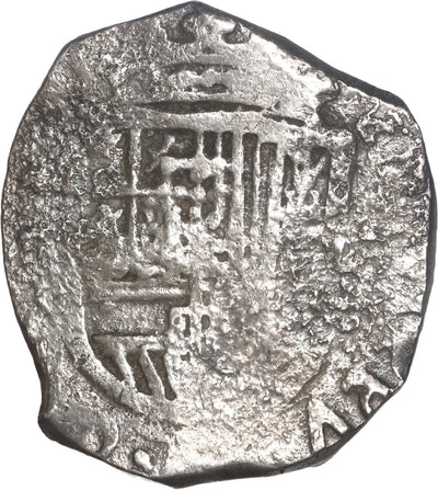 SPAIN, Seville, cob 2 reales, Philip III, assayer not visible, OMNIVM in legend.