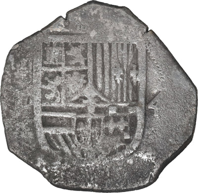 MEXICO, Mexico City, cob 4 reales, Philip III, assayer not visible.
