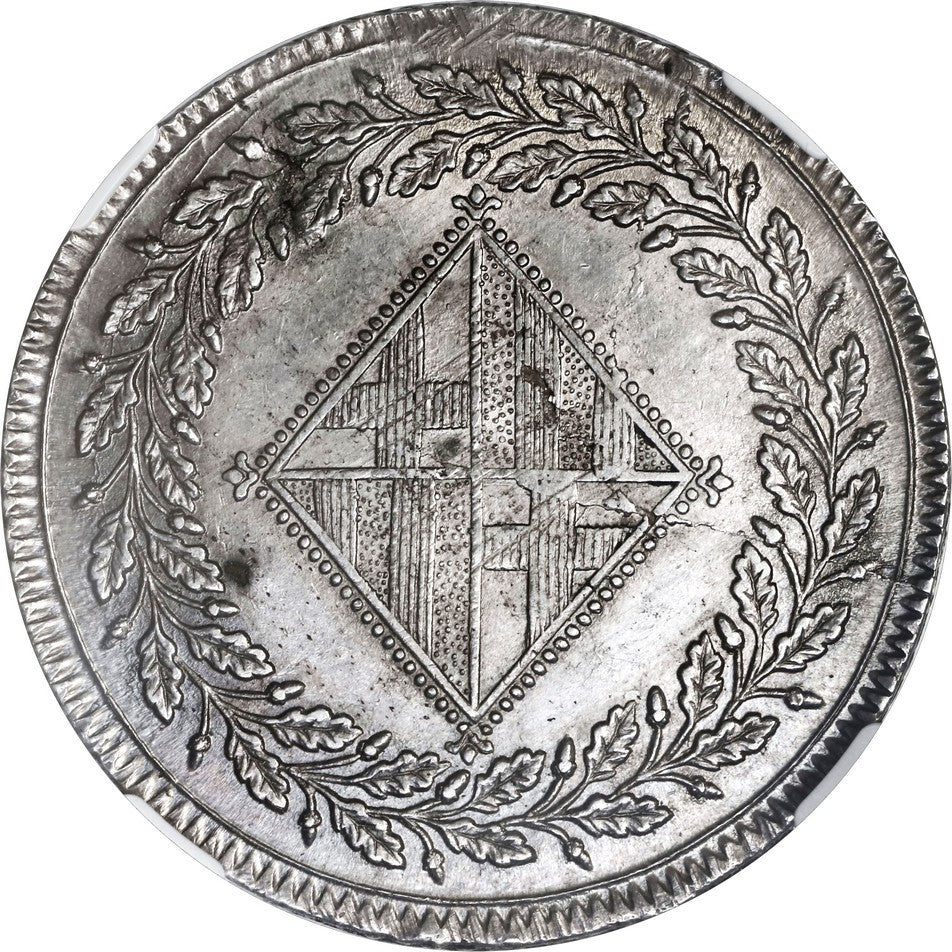 SPAIN, Barcelona, 5 pesetas, Joseph Napoleon, 1809, NGC MS 62.