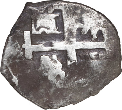 Peru, Lima, cob 1/2 real, Philip V, 1743 V.