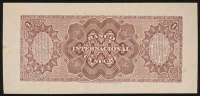 Guayaquil Ecuador Banco Internacional 1 Sucre ND (1884) Pick-S172r