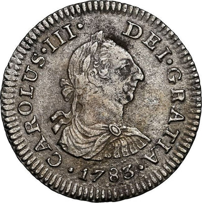 El Cazador Shipwreck (1784) Mexico Silver Bust 1/2 Real 1783 FF NGC AU Details