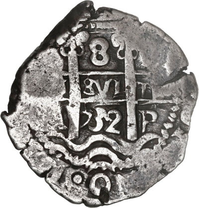 BOLIVIA, Potosí, cob 8 reales, 1732 YA, rare.