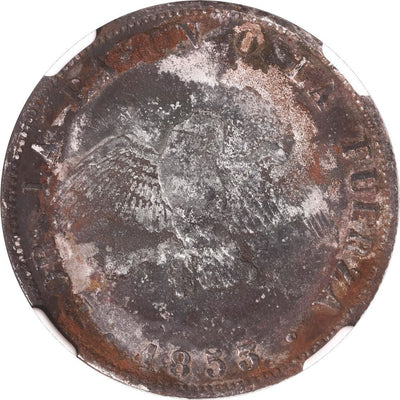 SS Central America Shipwreck (1857) Santiago Chile Silver 50 Centavos 1853 NGC
