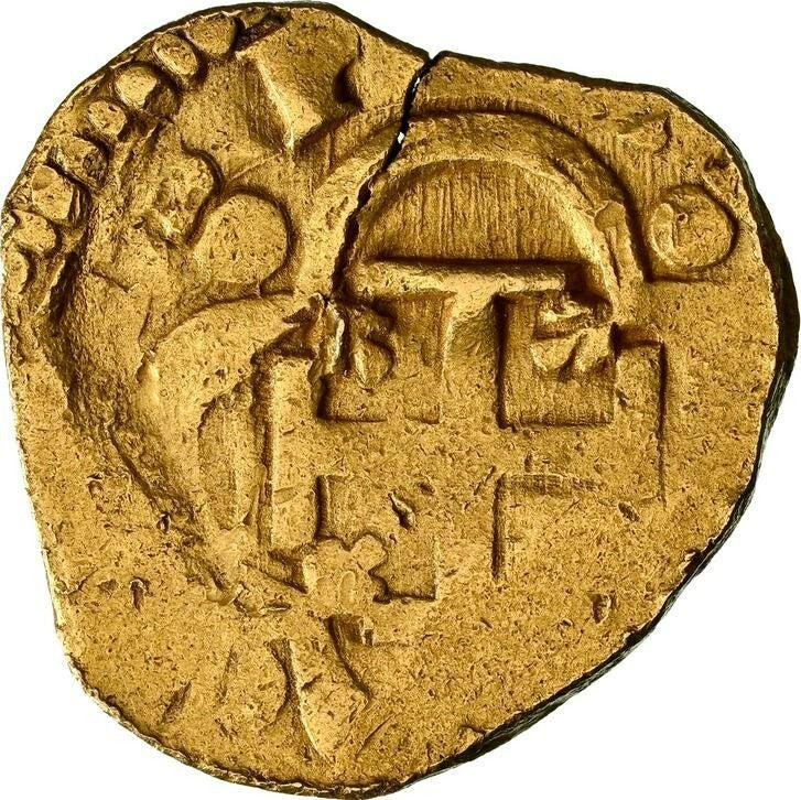 SPAIN Seville Gold Cob 2 Escudos Philip III or IV NGC AU Details / Obv Damage