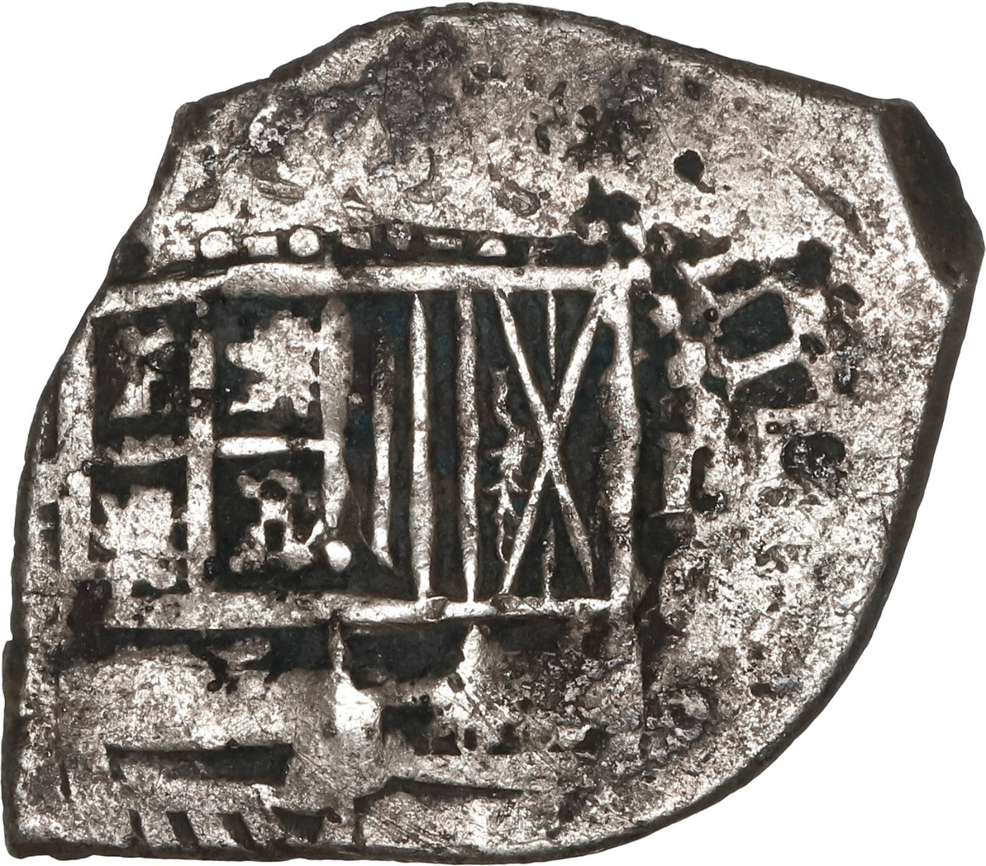 BOLIVIA, Potosí, cob 1 real, Philip IV, assayer E (1650s).