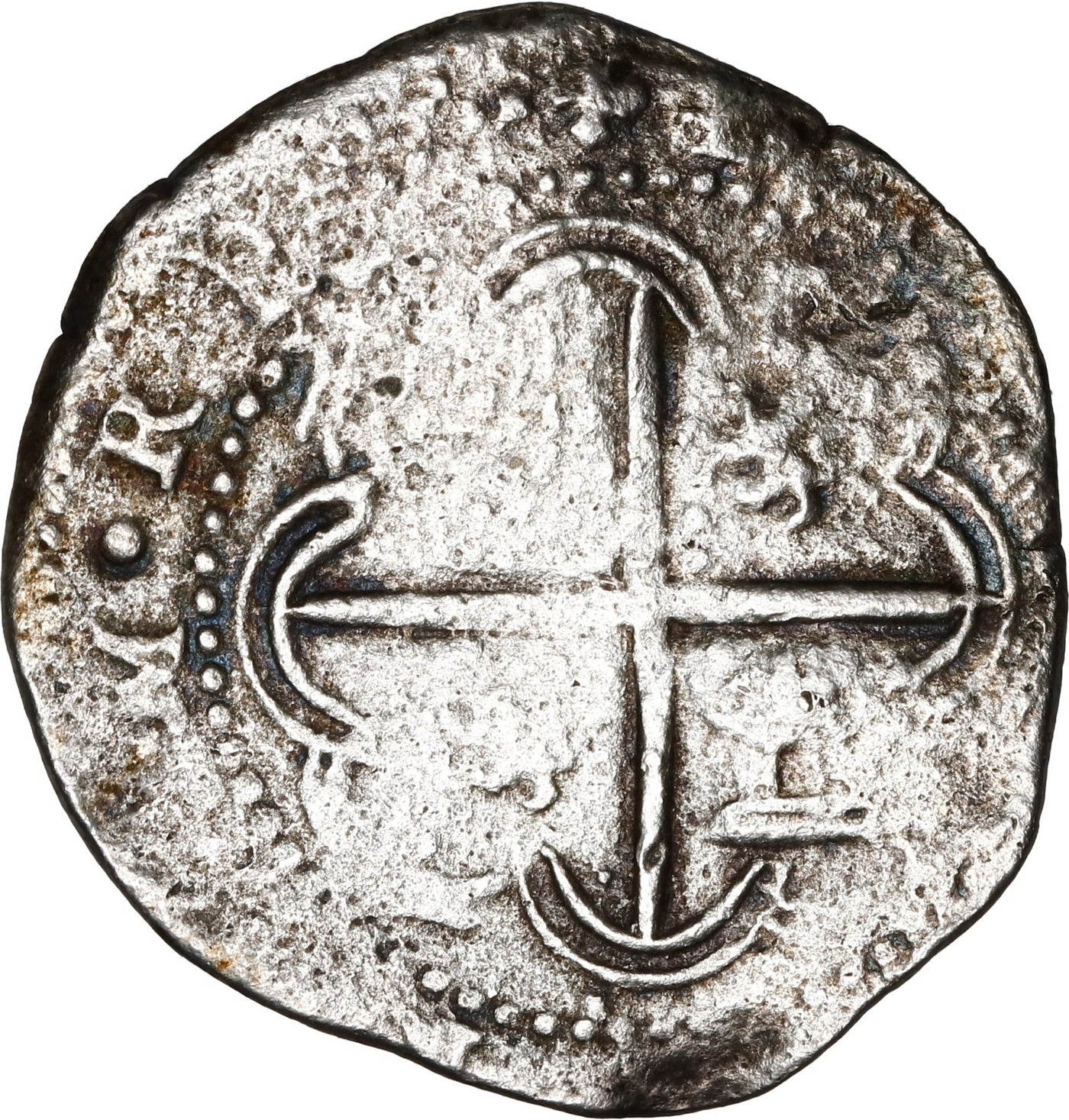 BOLIVIA, Potosí, cob 2 reales, Philip II, assayer B (3rd period).