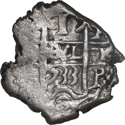 BOLIVIA, Potosí, cob 1 real, 1733 YA, rare.