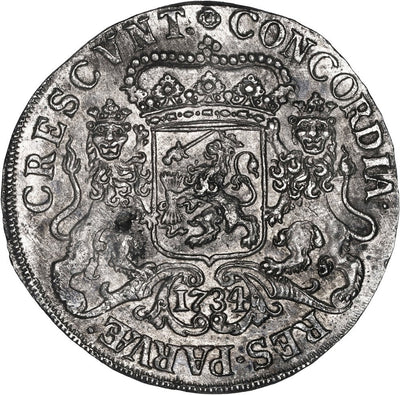 Vliegenthart Shipwreck (1735) NETHERLANDS (United), Overijssel, "rider" ducatoon