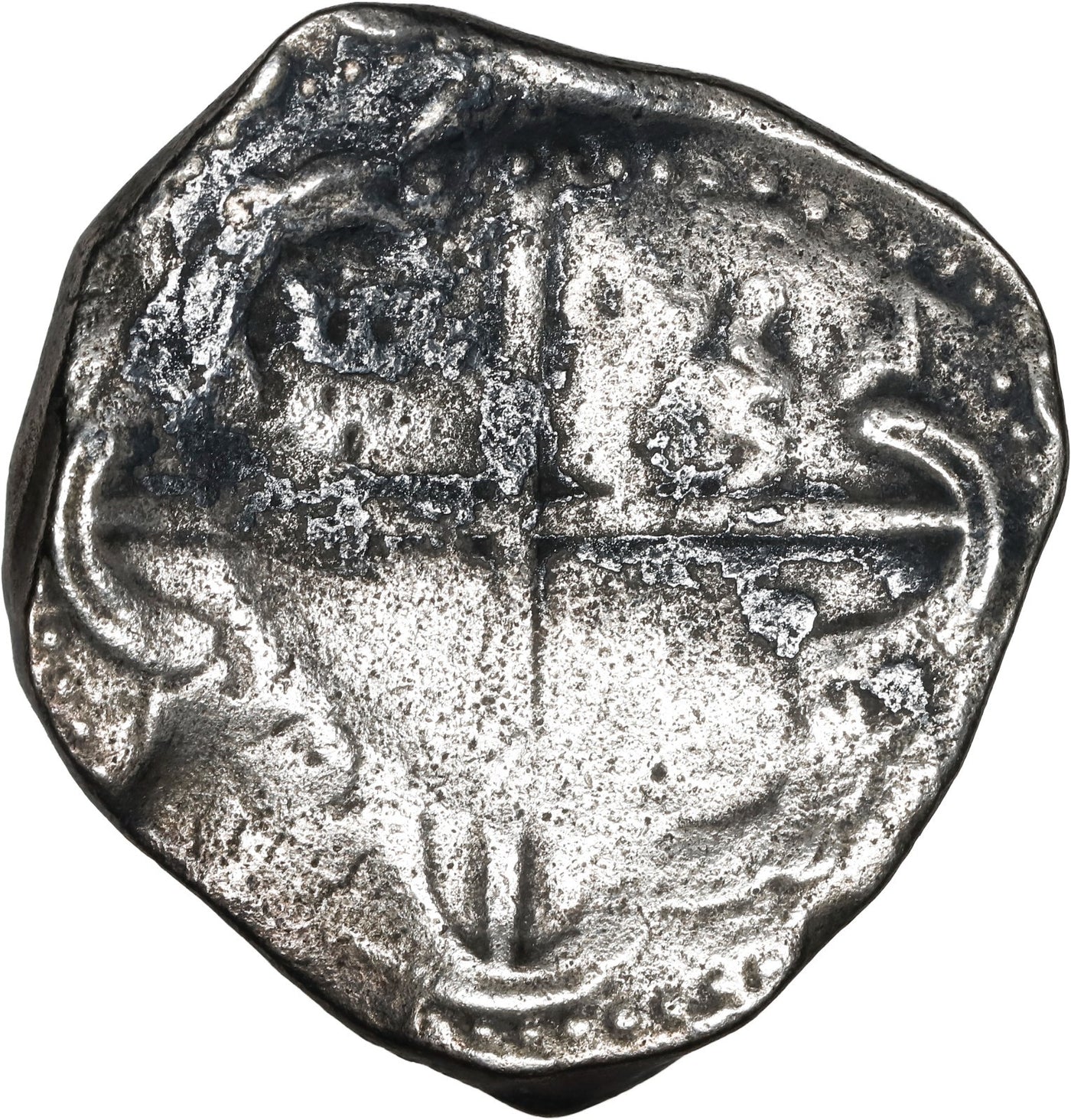 BOLIVIA, Potosí, cob 8 reales, Philip IV, assayer FR (1640s).