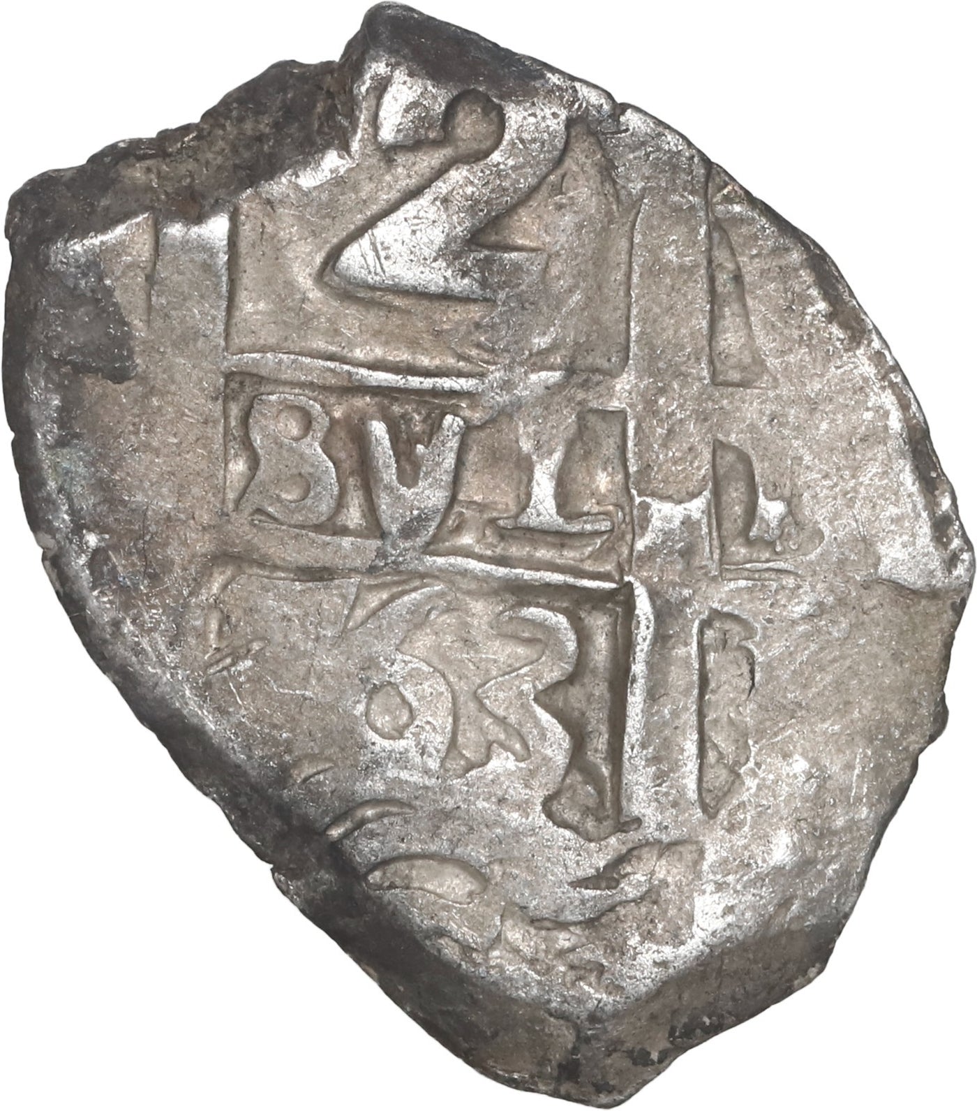 BOLIVIA, Potosi, cob 2 reales, 1763 V-(Y).