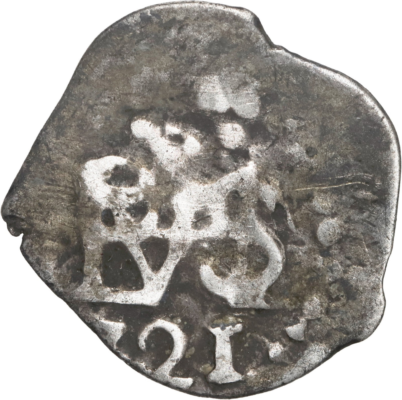 Peru, Lima, cob 1/2 real, Philip V, 1721.