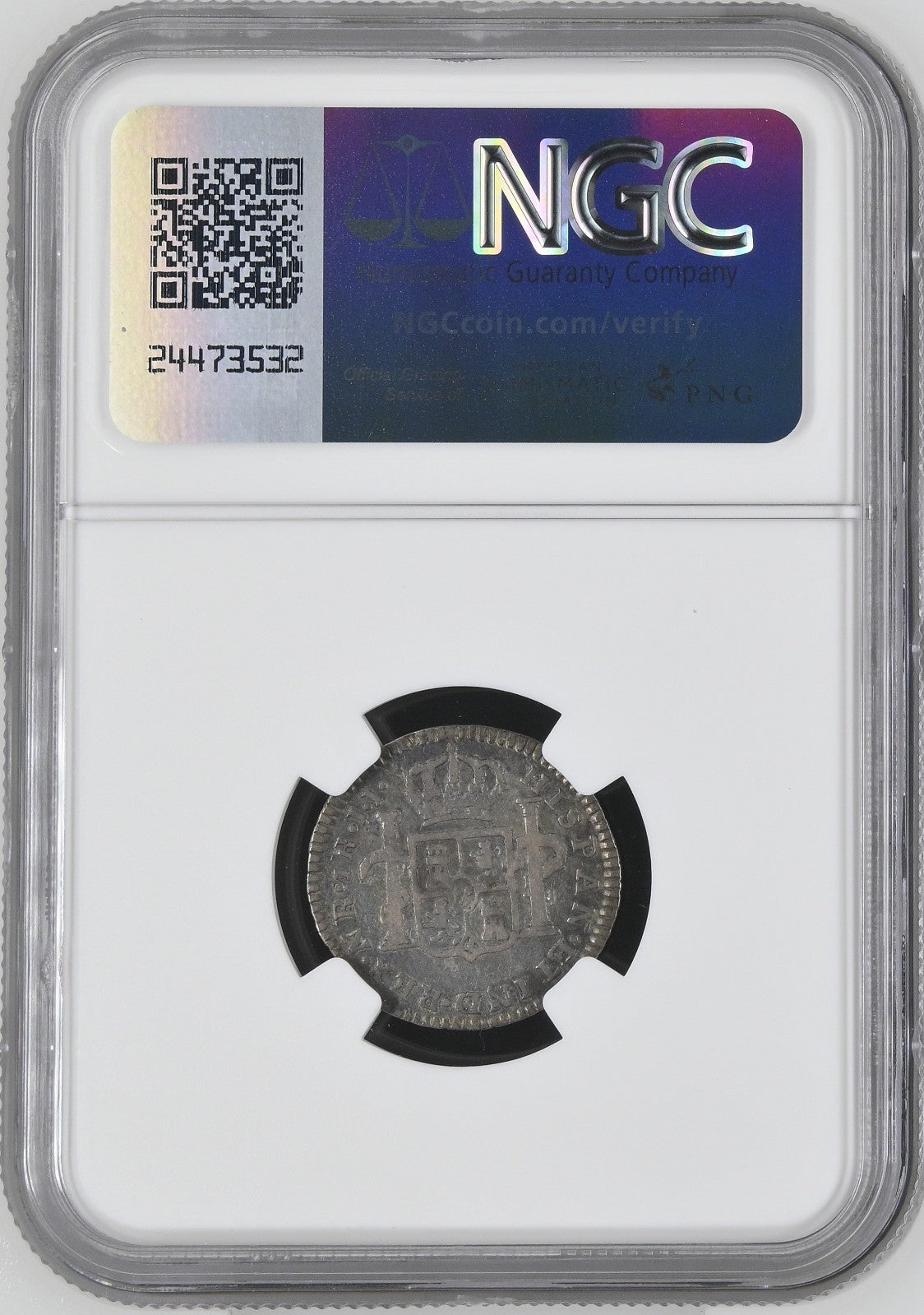 COLOMBIA, Bogotá, bust 1 real, Charles IV, 1792 J•J, no • in mintmark, NGC F 15