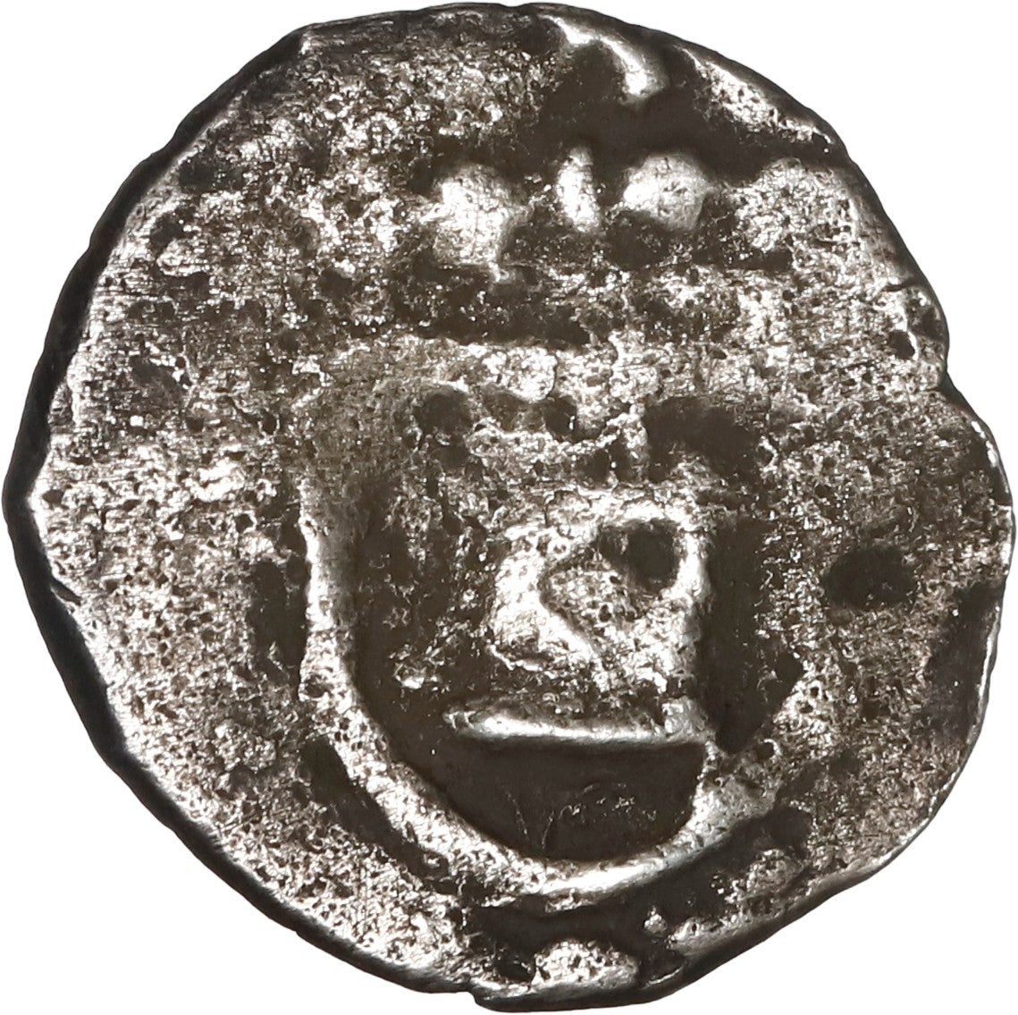BOLIVIA, Potosi, cob 1/4 real, Philip II, no assayer, small lion, no crown above