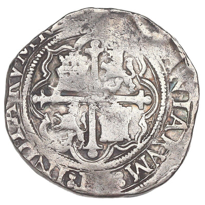 Mexico City Mexico Silver cob 4 Reales Philip II Assayer O - High Grade