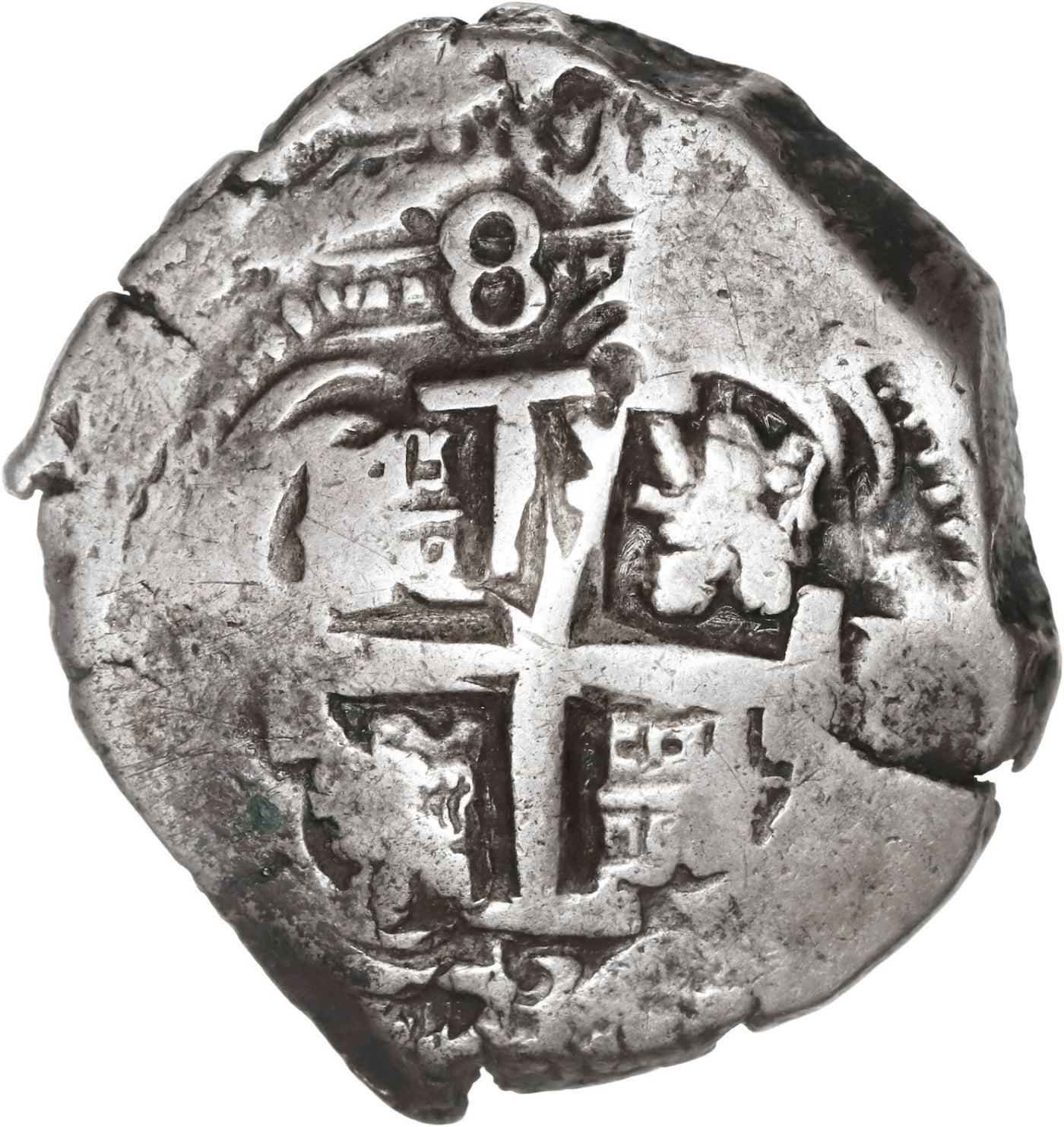 BOLIVIA, Potosí, cob 8 reales, 1732 YA, rare.