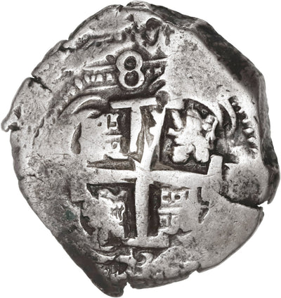 BOLIVIA, Potosí, cob 8 reales, 1732 YA, rare.