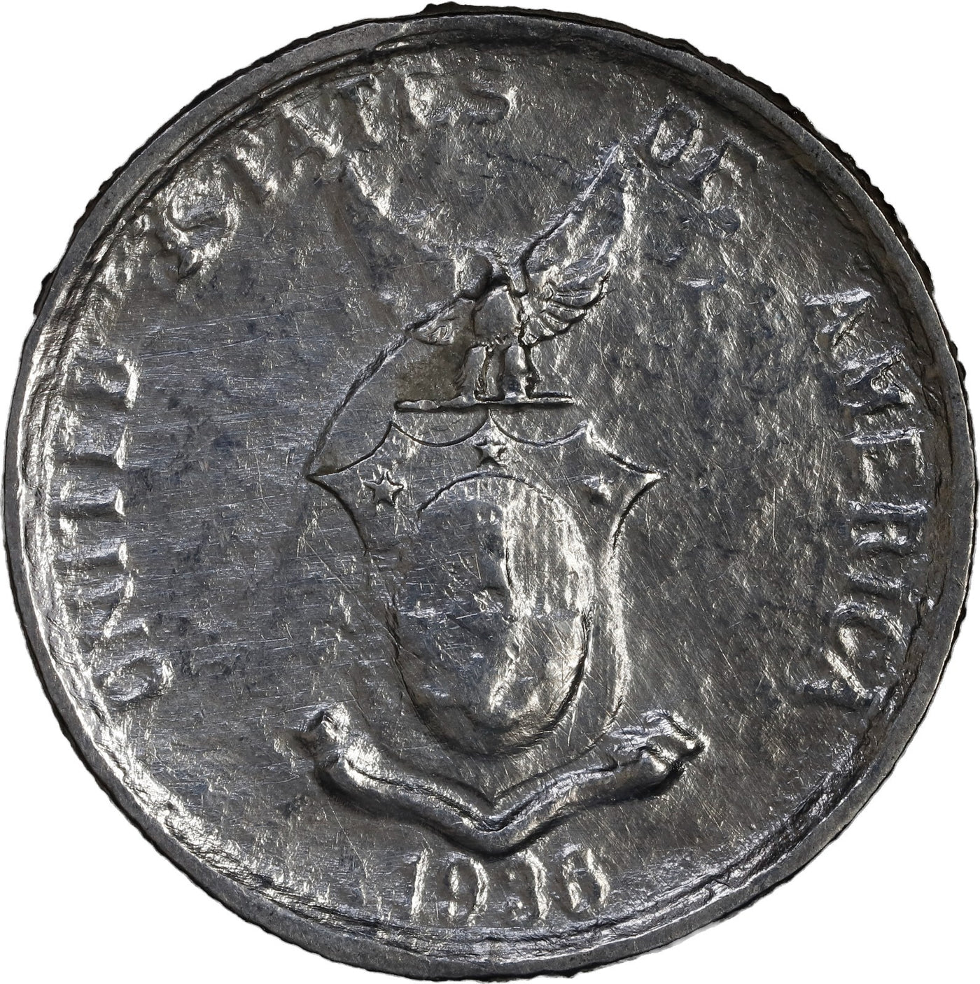 Manila Bay Shipwreck (1942) PHILIPPINES (U.S. ADMINISTRATION), 1 peso, 1936