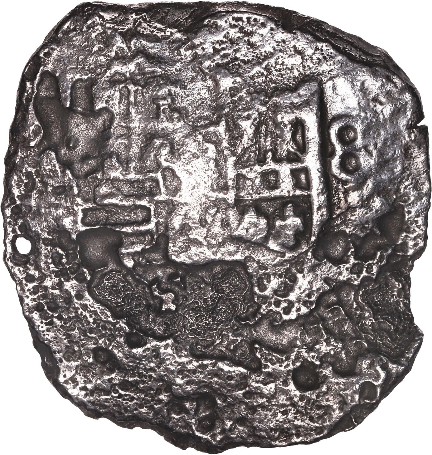 Concepcion Shipwreck (1641) MEXICO Mexico City Silver Cob 8 Reales with COA